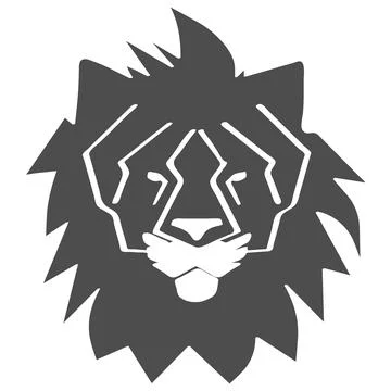 The lion vector logo design Stock Illustration