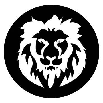 The lion vector logo design Stock Illustration