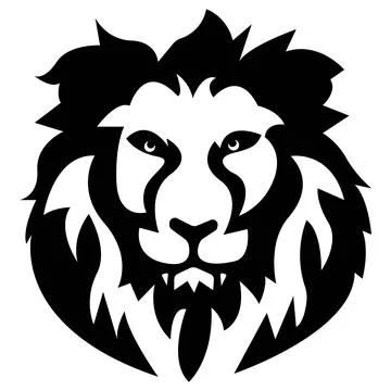 The lion vector logo design Stock Illustration