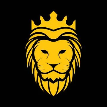 Lion vector logo design Stock Illustration