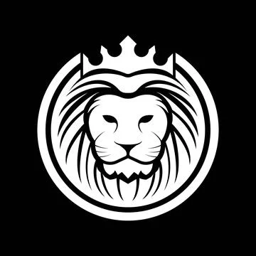 Lion vector logo design Stock Illustration
