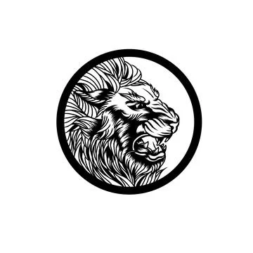 Lion vector logo Stock Illustration
