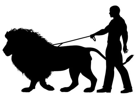 Lion walker Stock-Illustration