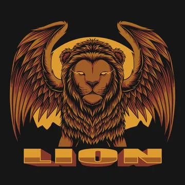Lion wing vector illustration Stock Illustration