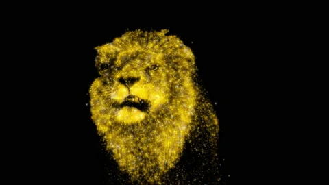 Lionroar RGB Alpha Video stock 229965637