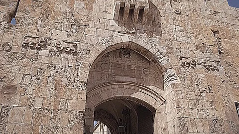 Lions' Gate 2 - Jerusalem Vídeos de archivo 90871464