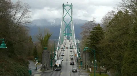 Lions Gate Bridge 스톡 동영상 10769528