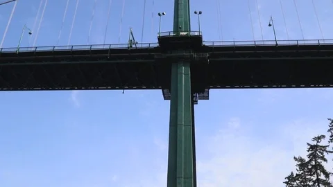 Lions Gate Bridge Stock Footage 97208949