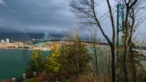 Lion's Gate Bridge Stock Photos