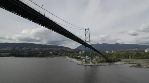 Lions gate bridge Vancouver Stock Footage 56447238