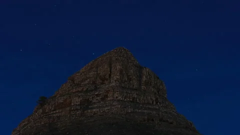 Lion's Head Night Time-lapse Stock Footage 281025363