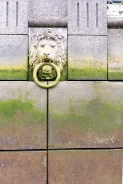 Lionsheadonwall-2 Stock Photos