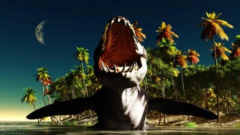 Liopleurodon Illustrazione stock