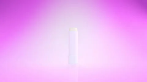 Lip Balm Packaging Mock-up Cosmetics 3D Stock Footage 133562329