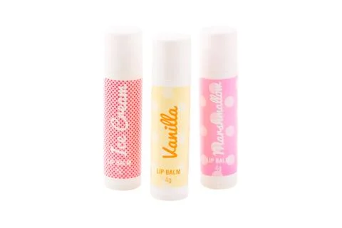 Lip balms isolated 写真素材