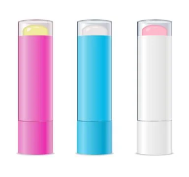 Lip balms. Vector Stock Illustration