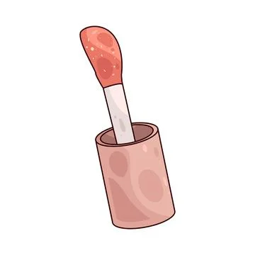 Lip Gloss Applicator illustration Stock Illustration
