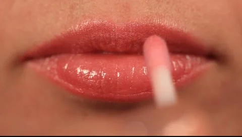 Lip gloss. Stock Footage 2314033