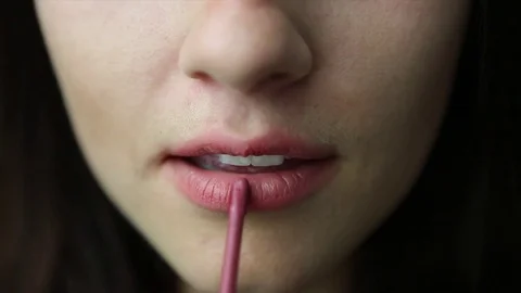 Lip Gloss Stock Footage 80425293