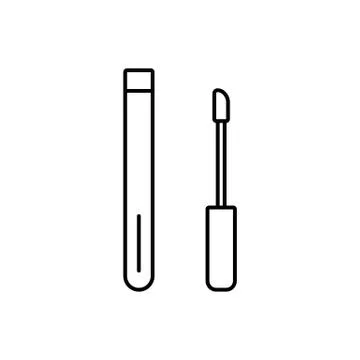 Lip gloss icon element of make up icon for mobile concept and web apps. Thin  Stock Illustration