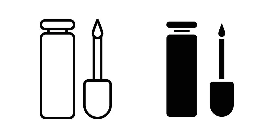 Lip gloss icon vector design illustrations Stockillustratie