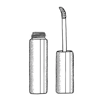 Lip gloss isolated on white background. Vector Stock Illustration