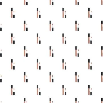 Lip gloss seamless pattern for beauty background Stockillustratie