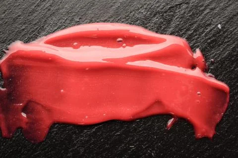 Lip gloss, texture Stock Photos