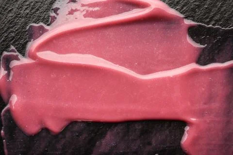 Lip gloss, texture Stock Photos