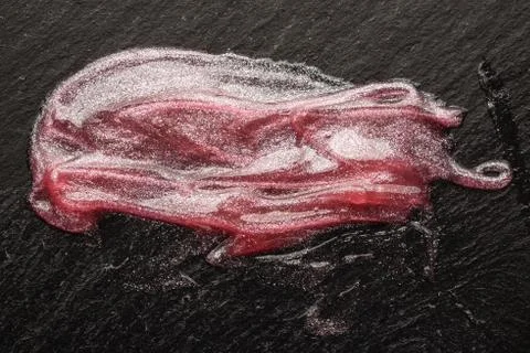 Lip gloss, texture Stock Photos