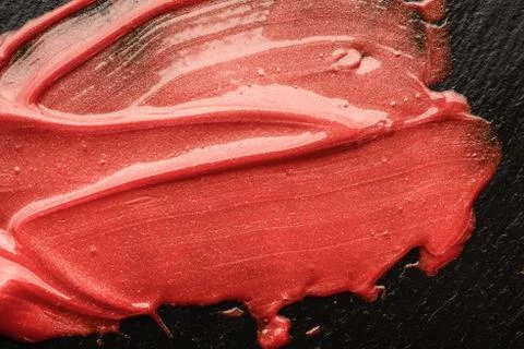 Lip gloss, texture Stock Photos