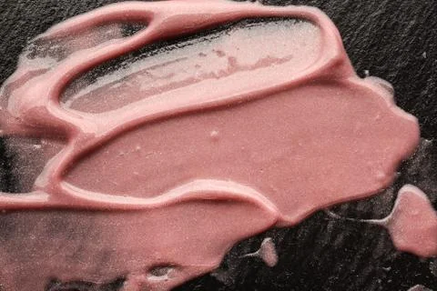 Lip gloss, texture Stock Photos