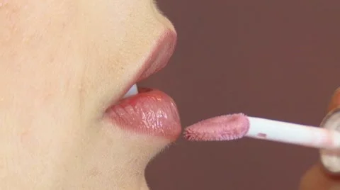 Lip Make-Up Video stock 52487583