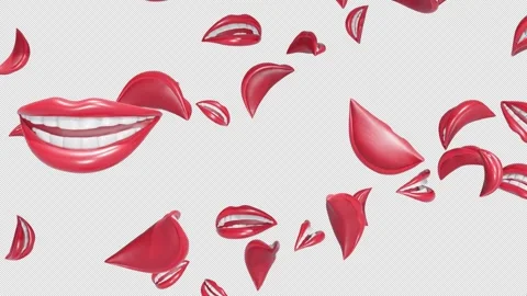 Lip Mouth Fall Stock Footage 313000874