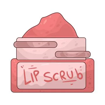 Lip Scrub illustration Stock Illustration