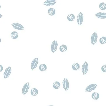 Lip tattoo glyph seamless pattern Illustrazione stock