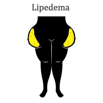 Lipedema disease concept vector design Stock Illustration
