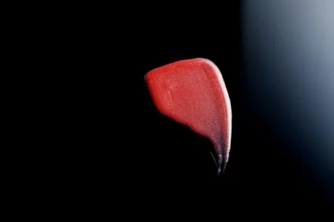 Lipgloss texture with black background Stock Photos