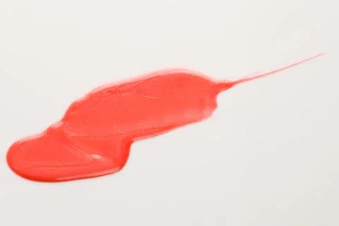 Lipgloss texture with white background Stock Photos