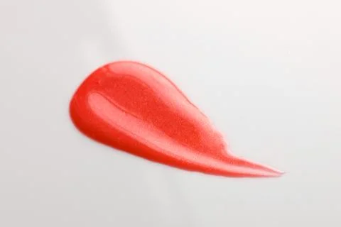 Lipgloss texture with white background Stock Photos