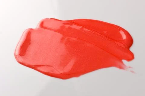 Lipgloss texture with white background Stock Photos