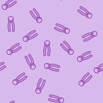 Lipids biochemistry line seamless pattern 스톡 일러스트