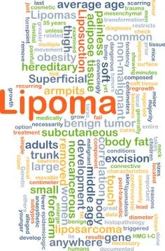 Lipoma background concept Stock Illustration