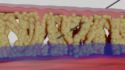 Liposuction before And After |Animation Video stock 166254744