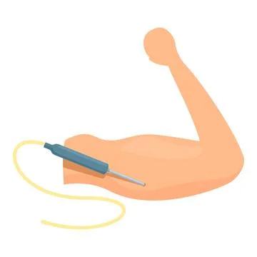 Liposuction procedure icon cartoon vector. Hand female care イラスト素材