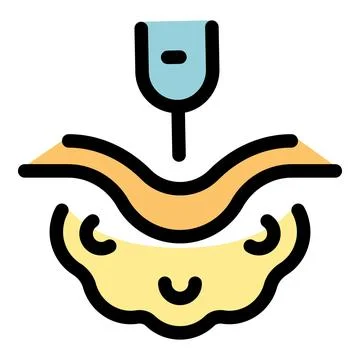 Liposuction removing fat from belly, plastic surgery for body contouring Illustrazione stock