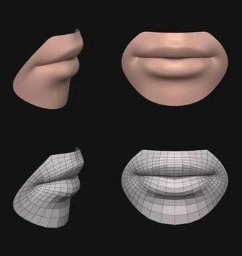 Lips 3D ~ 3D Model ~ Download #208907134 | Pond5