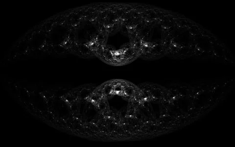 Lips alligator in darkness Stock Illustration