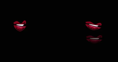 Lips animation Video stock 152487371