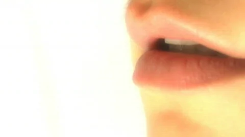 Lips close up Video stock 499575